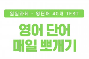 영어 단어 시험